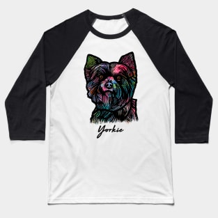 Yorkshire Terrier Dog Baseball T-Shirt